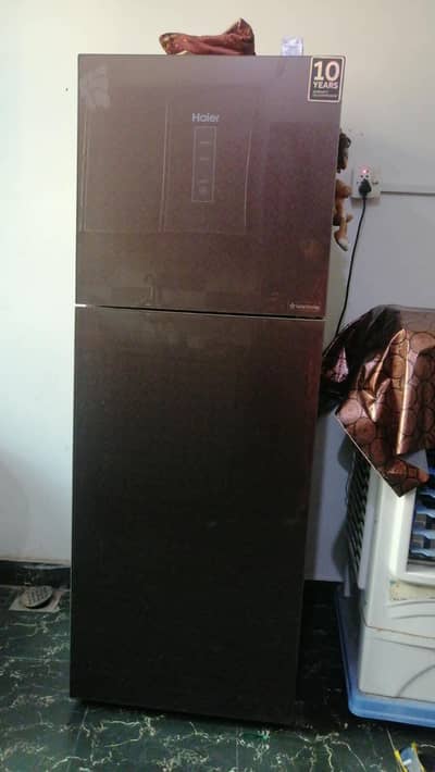 Haier refrigerator is available for sale. serous buyer massage only.