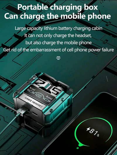 Mechanical Style Wireless TWS M25 Earbuds Long Battery Premium Quality