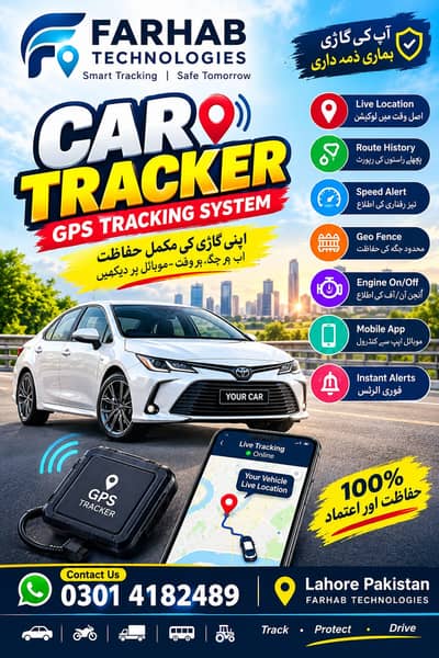 Car Tracker/Gps Tracker/Alto/Cultus/WagonR/Mg/Corolla/Honda/bike