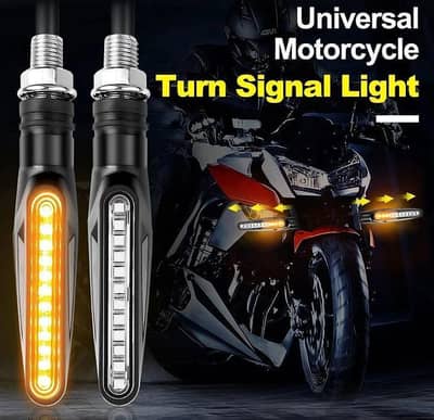 LED Bike Indicators With Yellow Glow