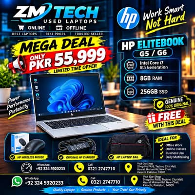 MEGA DEAL ALERT! HP ELITEBOOK i7 — ONLY Rs. 55,999!