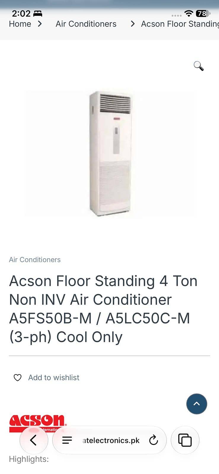 Acson Cabinet 3