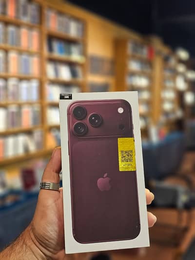 Iphone 18 Pro Max 256GB PTA Approved Box Pack Burgundy Color Ready
