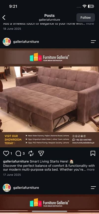 new sofa bad