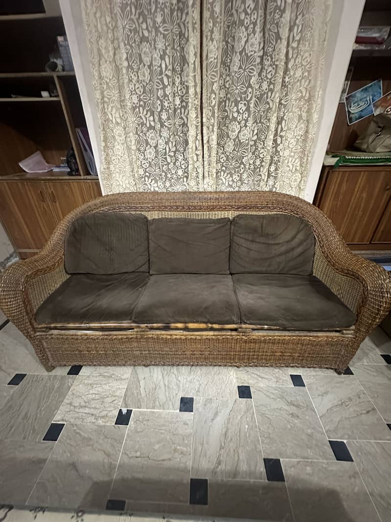 Cane sofa set 1