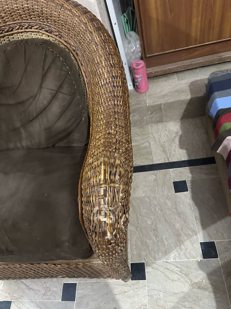 Cane sofa set 3