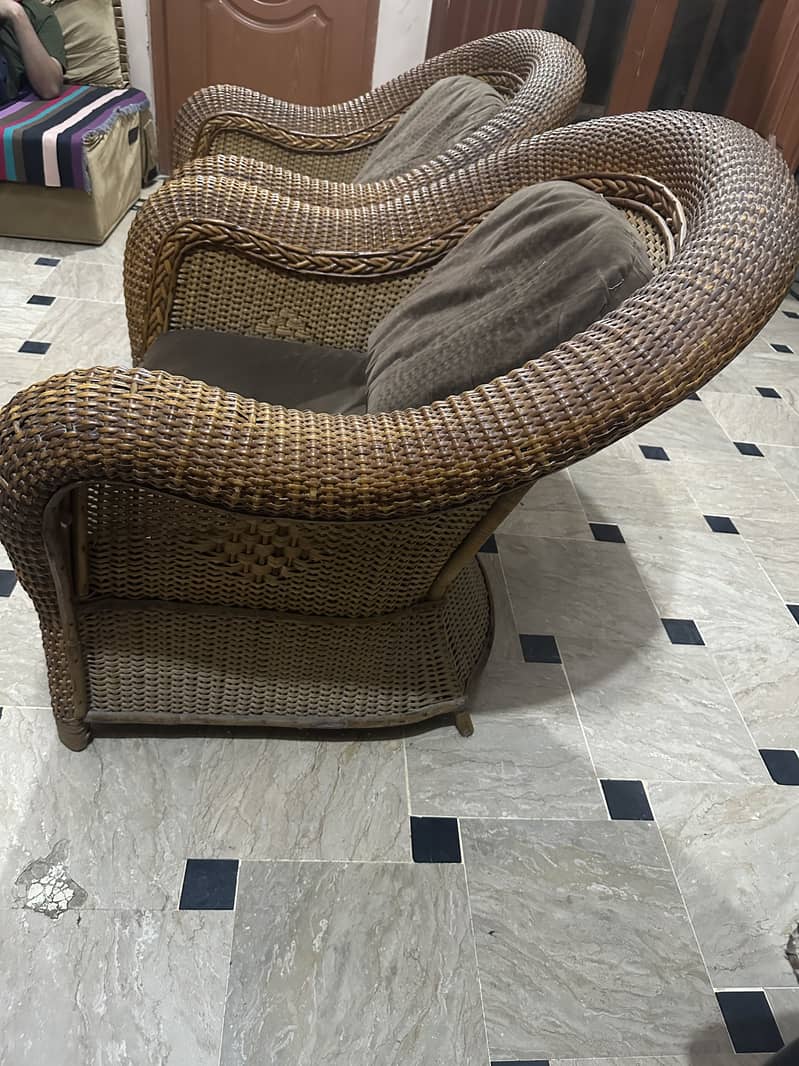 Cane sofa set 6