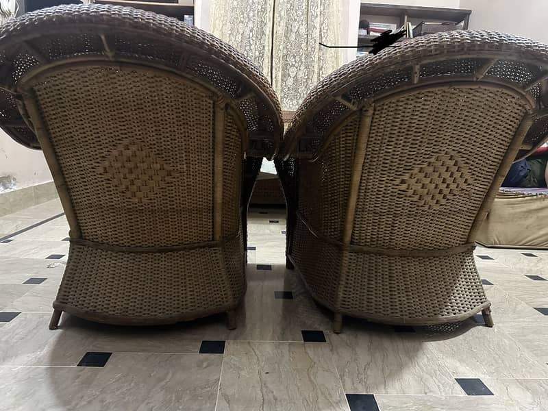 Cane sofa set 7