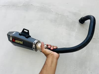 Akrapovic Shark with bend (YBR)
