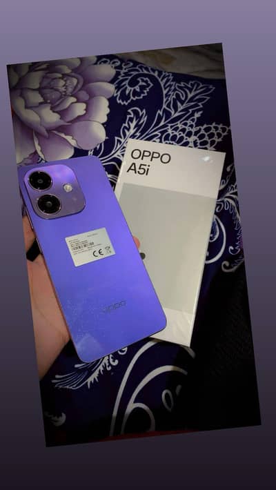 OPPO A5i with box and org charger 10/10 condition with 2 month warrnty