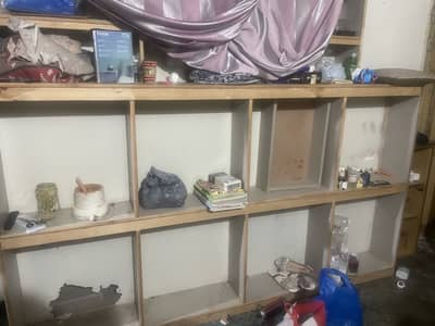 8 Portion Wooden Open Almari Storage Rack