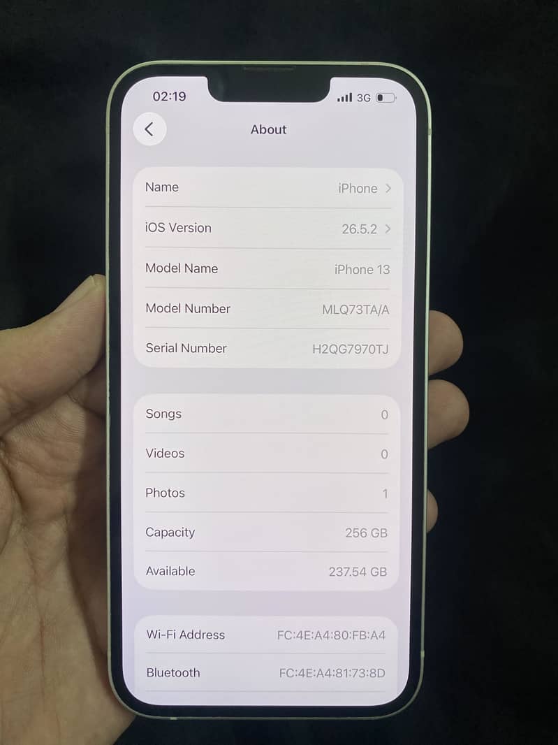 IPHONE 13 256GB PTA APPROVED 4