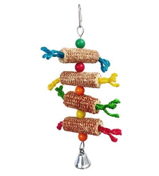 UK Bird Toys Loofah Leaf Bird Toys Colorful Nibbling Love Parrot Gnawing Corn Cob Cage Swing Chewing Toy for Interaction Parrot Toys, Chew Toys for Small Pets Bird Toys for Parrots Bird Toys Corn Cob Bird Chew Toys, Parrot Corn Cob Chew Toys