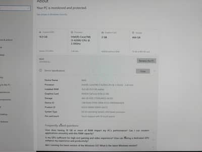 LENOVO PC WITH TOUCH SCREEN ALL IN ONE