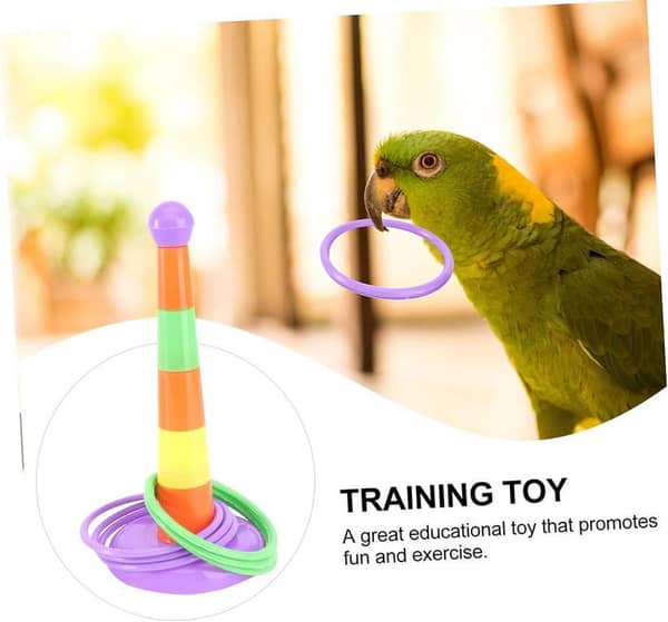 UK bird Toys Bird Parrot Activity Training Ferrule Toy for Parrot Intelligence Developmental Game color full attractive play full fun game