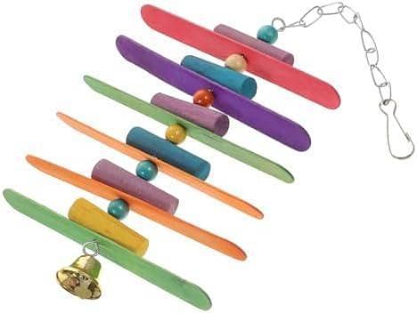 UK bird tpys Rotating Birdcage Toy Bird Cage Ladder Bird Swing Toys Bird Swing Perch Parrot Chew Toys Bird Chewing Toys Wood Toy Parakeet Cage Accessories Wooden Birds To Rotate Shredder