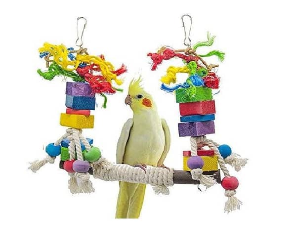 UK Bird Toys Bird Chewing Toy Large and medium Parrot Toys rope Nets for Parakeets Cockatiels, Parakeets, Macaws, Parrots, Lovebirds, Finches, Bird