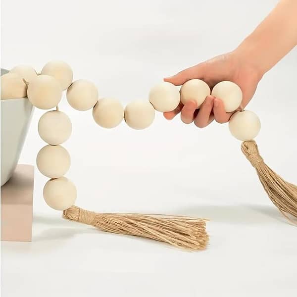 20 pcs Large 24mm Unfinished Wooden Beads for DIY Crafts, Jewelry, Holiday Ornaments, and Rustic Projects