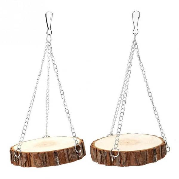 UK bird toys parrot and Hamster Swing Wood Toy Natural Parrot Chewing Toys Cage Hammock for Parakeet macao congo grey parrot Finch Budgie Cockatiel Lovebird