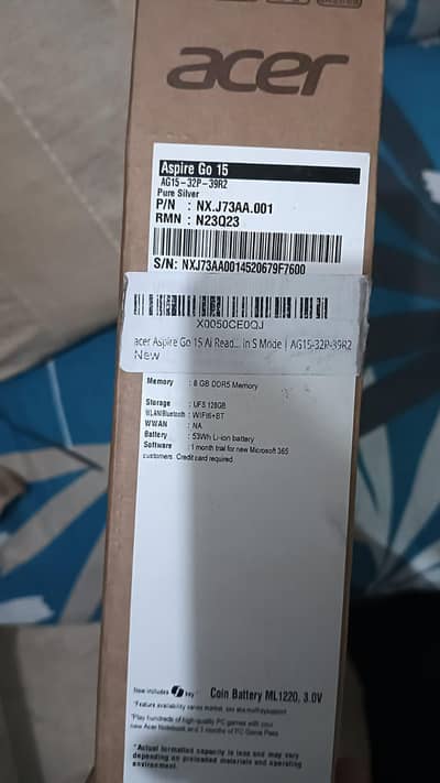 Acer box pack