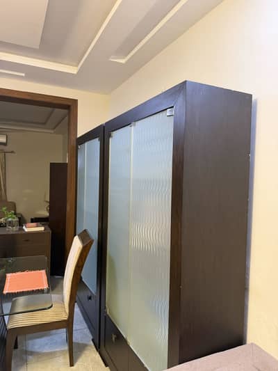 Wooden cabinets for storage. 2 units.