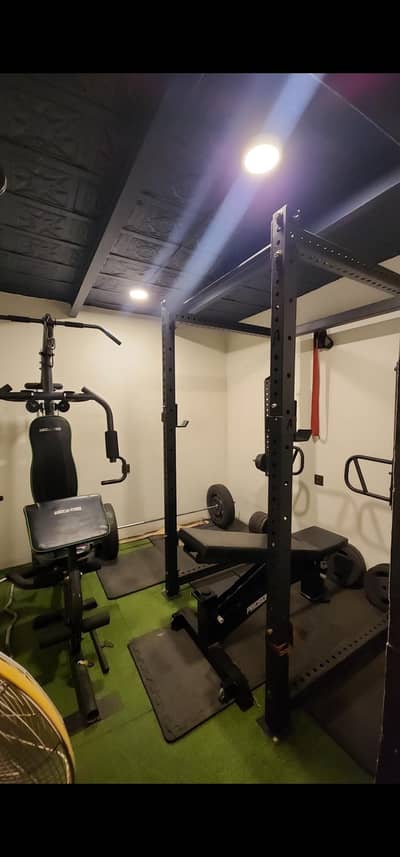 alphabellz 11 gauge power rack with lever arms safety pins and jcups