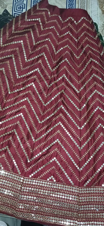Maroon Lehenga with Rust Choli | Traditional Wedding & Mehndi Wear