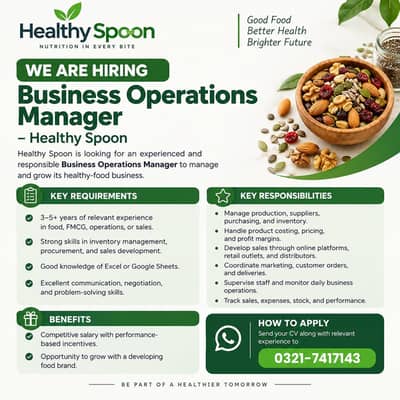 Business Operations Manager Jobs – FMCG, Sales & Operations | BDM