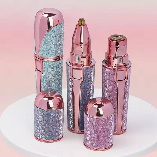 2 in 1 Rechargeable Hair Remover for Women | Painless Electric Facial & Body Hair Removal