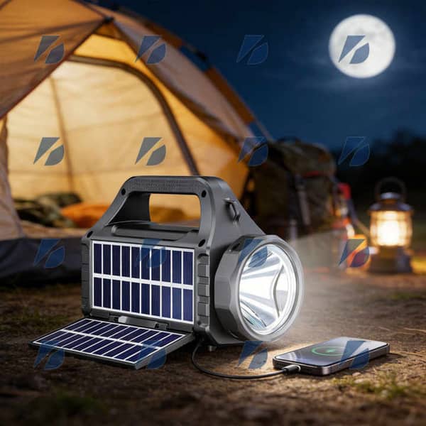 Portable Wireless Bluetooth Speaker (3 Inch) with Flashlight – USB & TF Card, FM Radio, DC 5V Rechargeable Battery