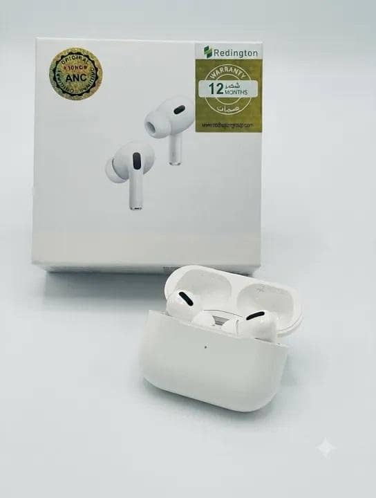 Pro 2 TWS Wireless Bluetooth Earbuds with ANC, HD Stereo, Smart Touch, and Charging Case (White)