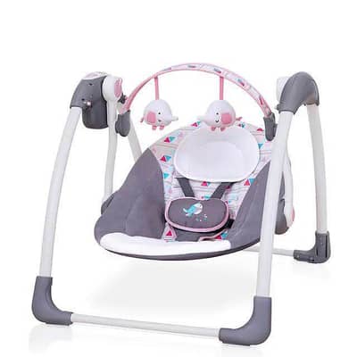 Mastela Deluxe Portable Swing Grey & Pink