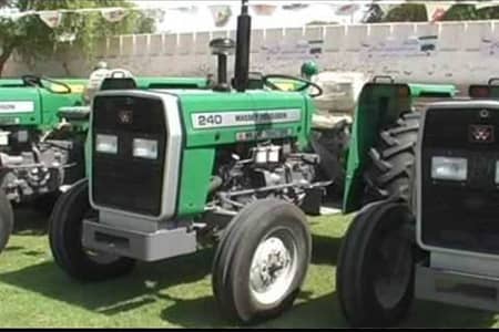 green tractor 240