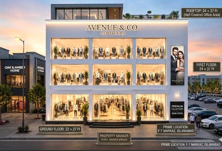 Premium Commercial Unit for Sale | F-7 Markaz, Islamabad Complete Commercial Unit Prime Location: F-7 Markaz, Islamabad 2370 sqft