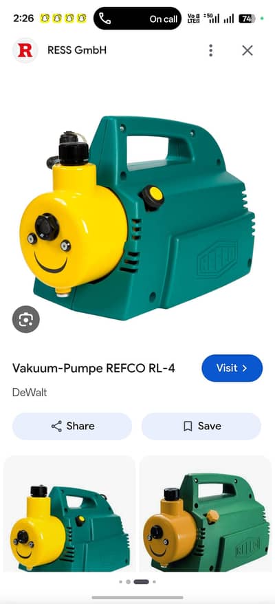 Refco vacuum pump he