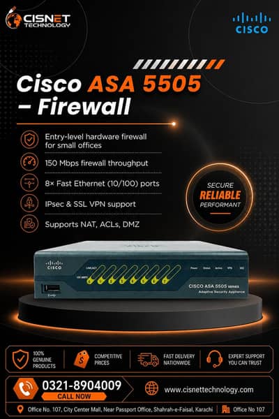 All Types of Cisco  & other brands of Firewall available at CisNET