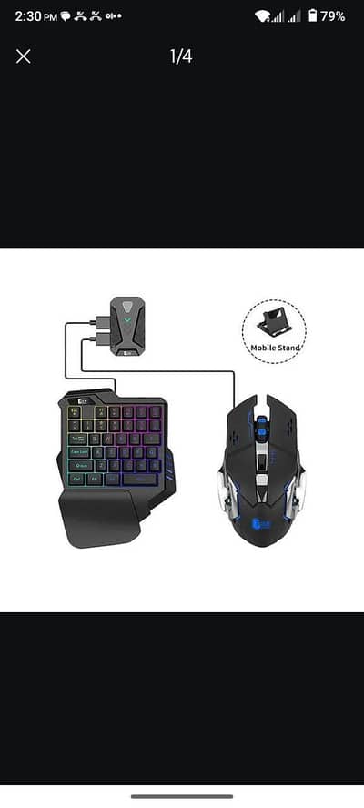 5 in 1 combo pack keyboard and mouse gaming mobile to PC