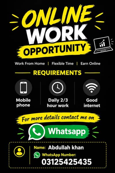 online work opportunity