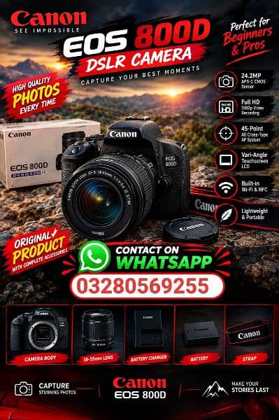 Canon 800d Camera