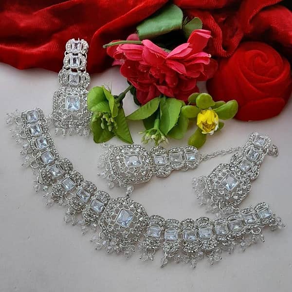 Fancy Zircon necklace Chokar sets