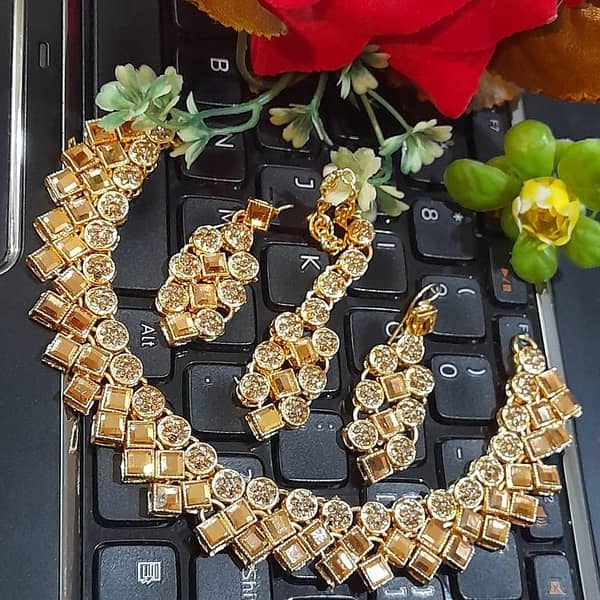 Fancy Farshiya Kundan Necklace Set