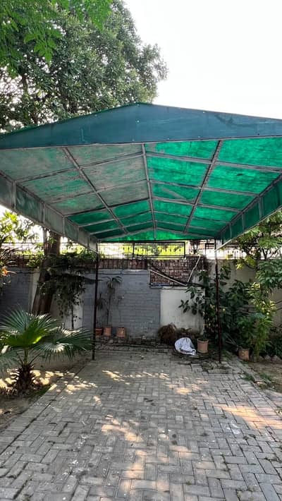 Fibre glass car shed