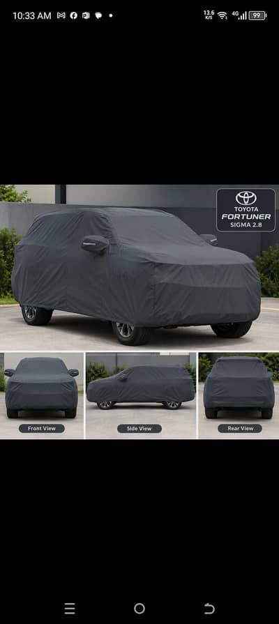 Fortuner sigma 2.8 car cover