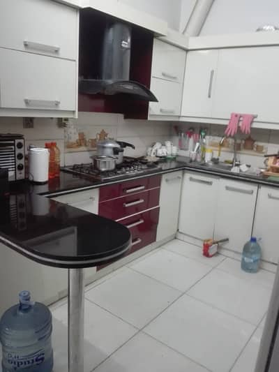 three bed dd west open ground floor portion for rent in johar