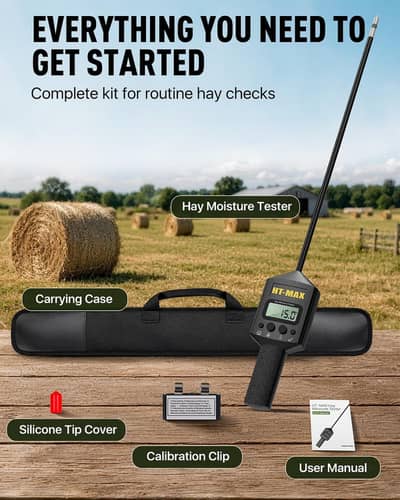 Brand new Hey Moisture tester with 20 inch probe -Mositure & tempratur