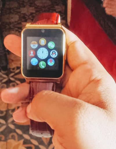 w9 beutifull samrt mobile watch with one sim and memory card sported