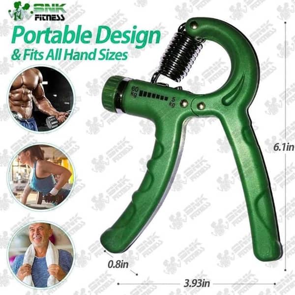 Hand gripper, Hand Exercise Equipment, Power Exerciser Forearm Wrist Strengthener Gripper 60-kg