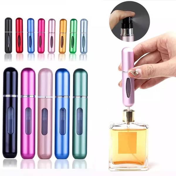 5ml Refillable Perfume Atomizer | Portable Mini Travel Spray Bottle Metal Body