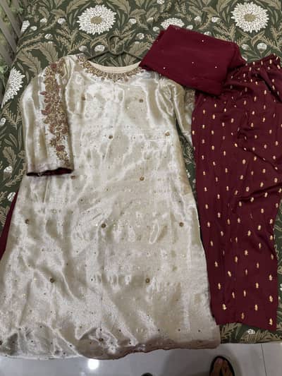party wear 3pc dress