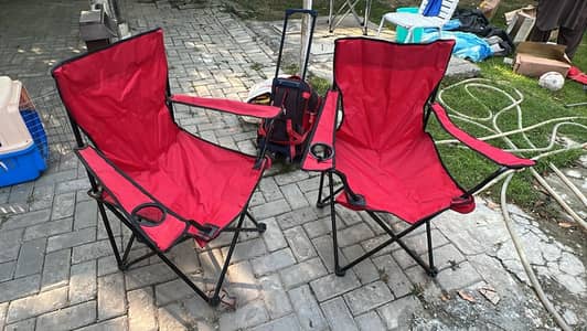 2 Camping/Picnic portable chairs
